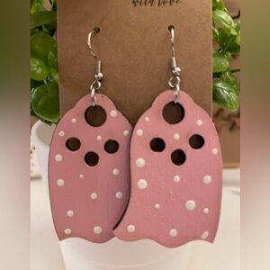 Great pack of Halloween earrings , 2 ghosts, Frankenstein, and Michael Myers.